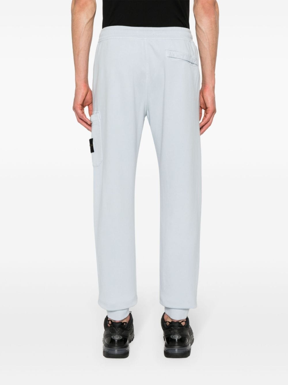 Compass-badge jersey trousers - 4