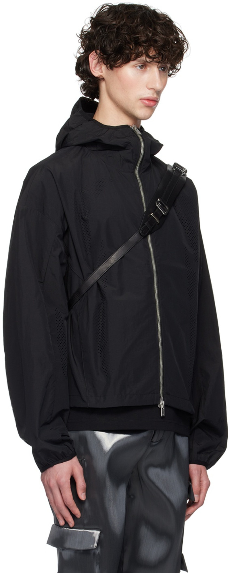 HELIOT EMIL™ Black Windbreaker Jacket outlook