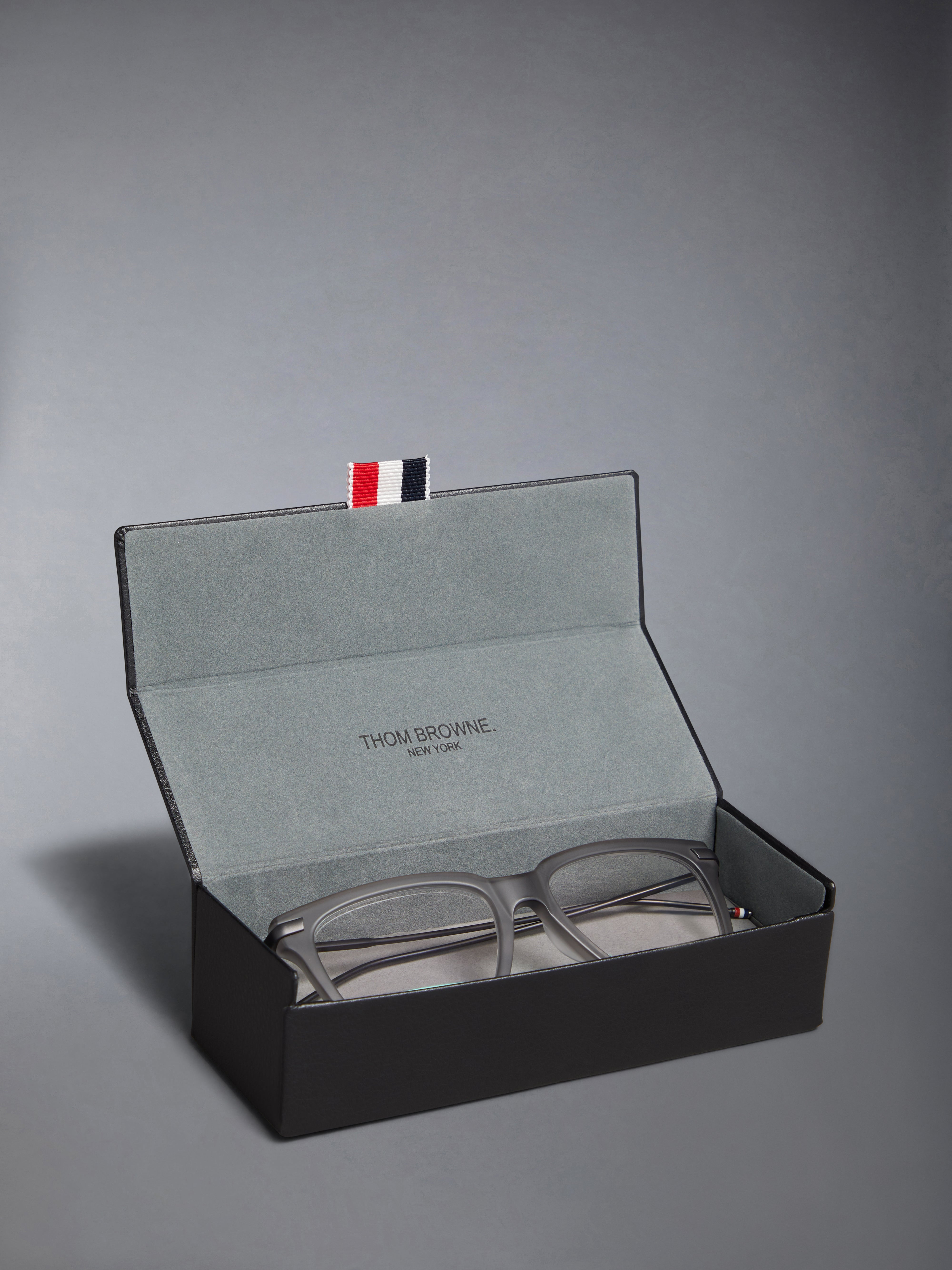 Acetate And Titanium Rectangular Eyeglasses - 8