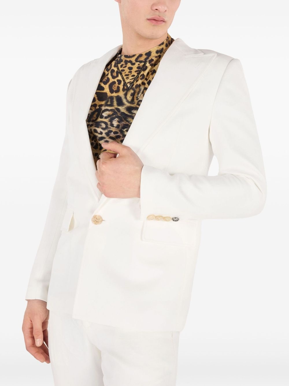 single-breasted blazer - 5