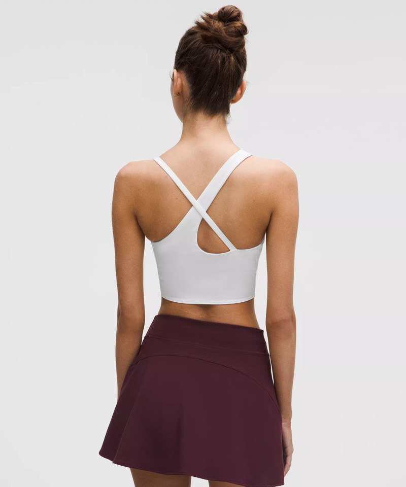 Asymmetrical Strap Cropped Tank Top *Medium Support, B/C Cup 3