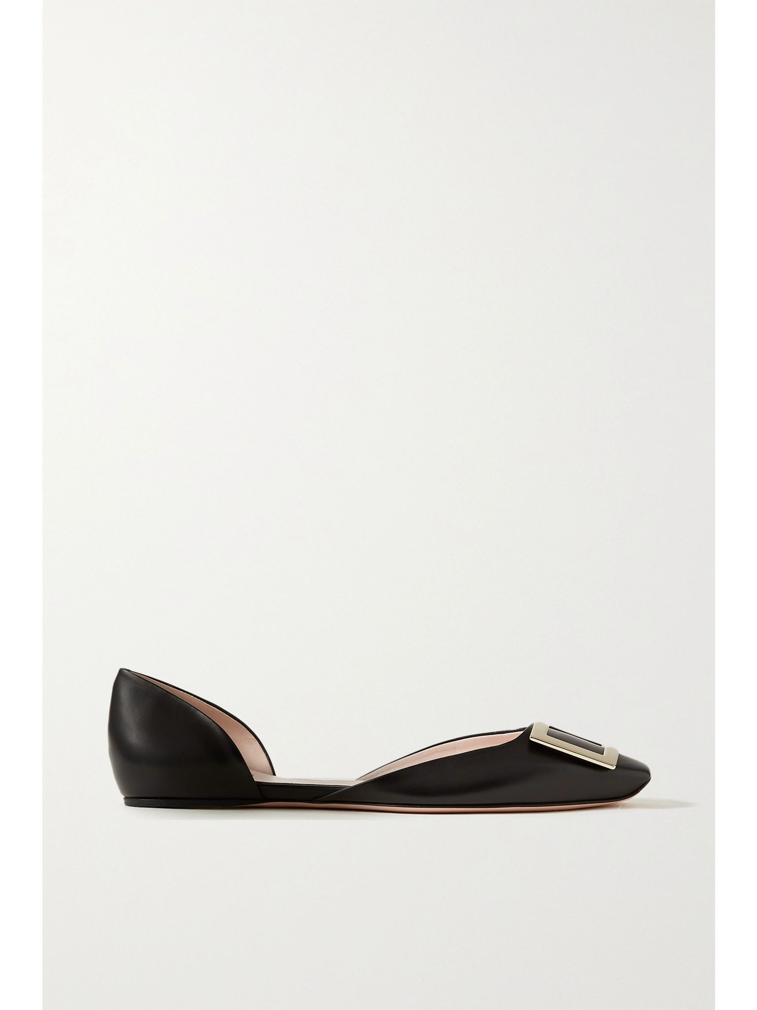 Trompette D'Orsay leather ballet flats Black - 1