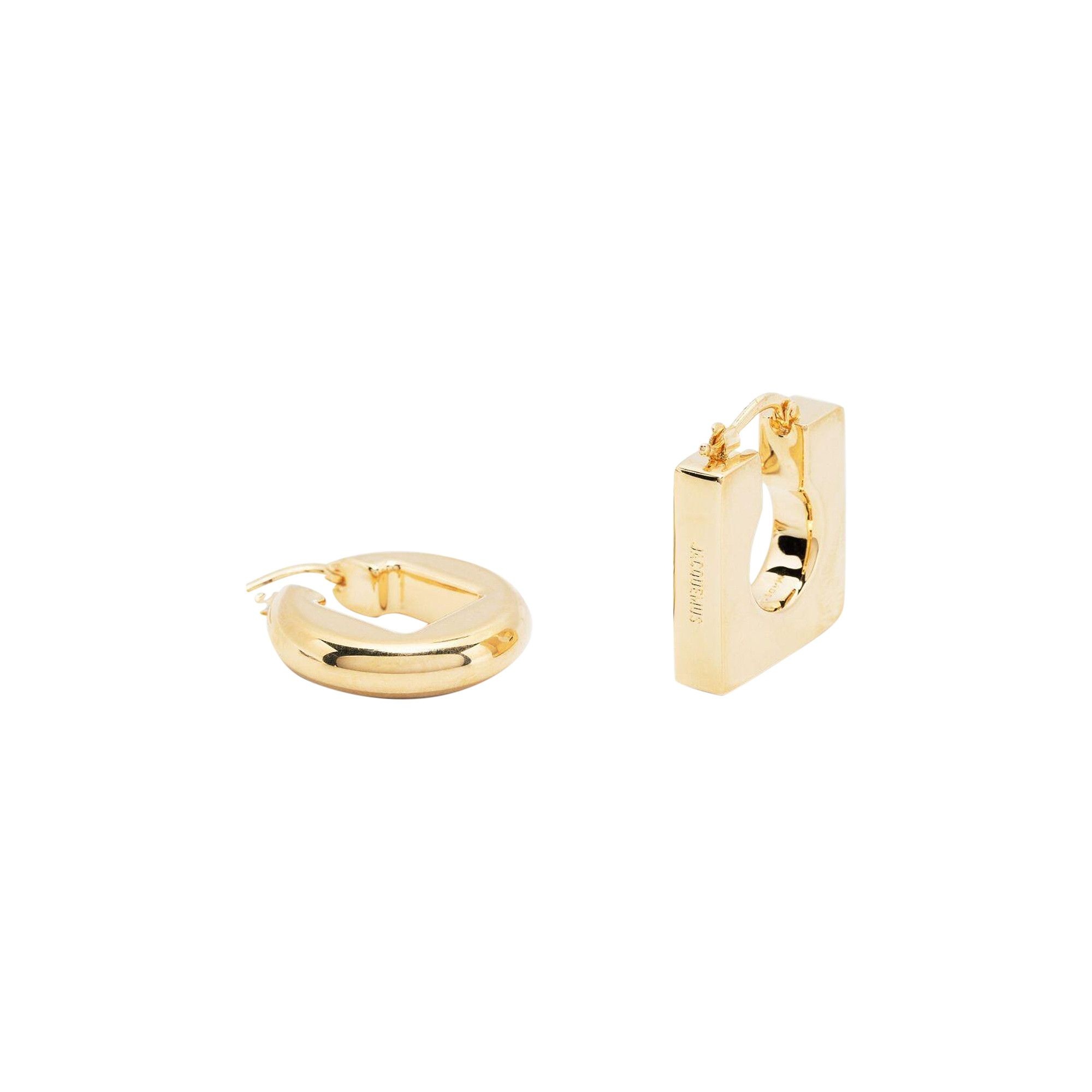 JACQUEMUS Jacquemus Les Boucles Rond Carre Earrings 'Light