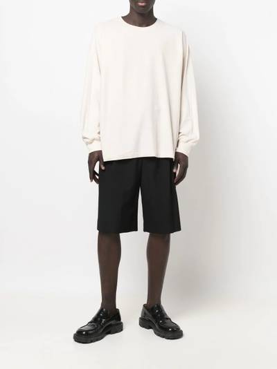 ISSEY MIYAKE crew neck jersey-knit jumper outlook