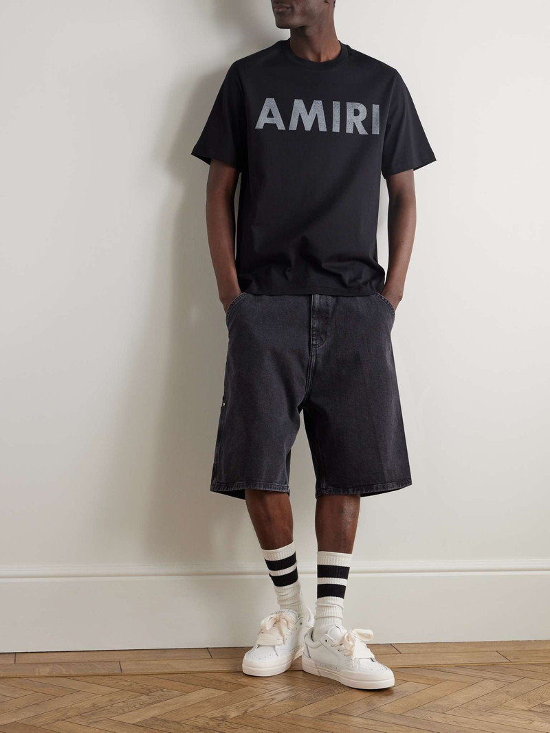 AMIRI Stencil Logo-Print Cotton-Jersey T-Shirt outlook