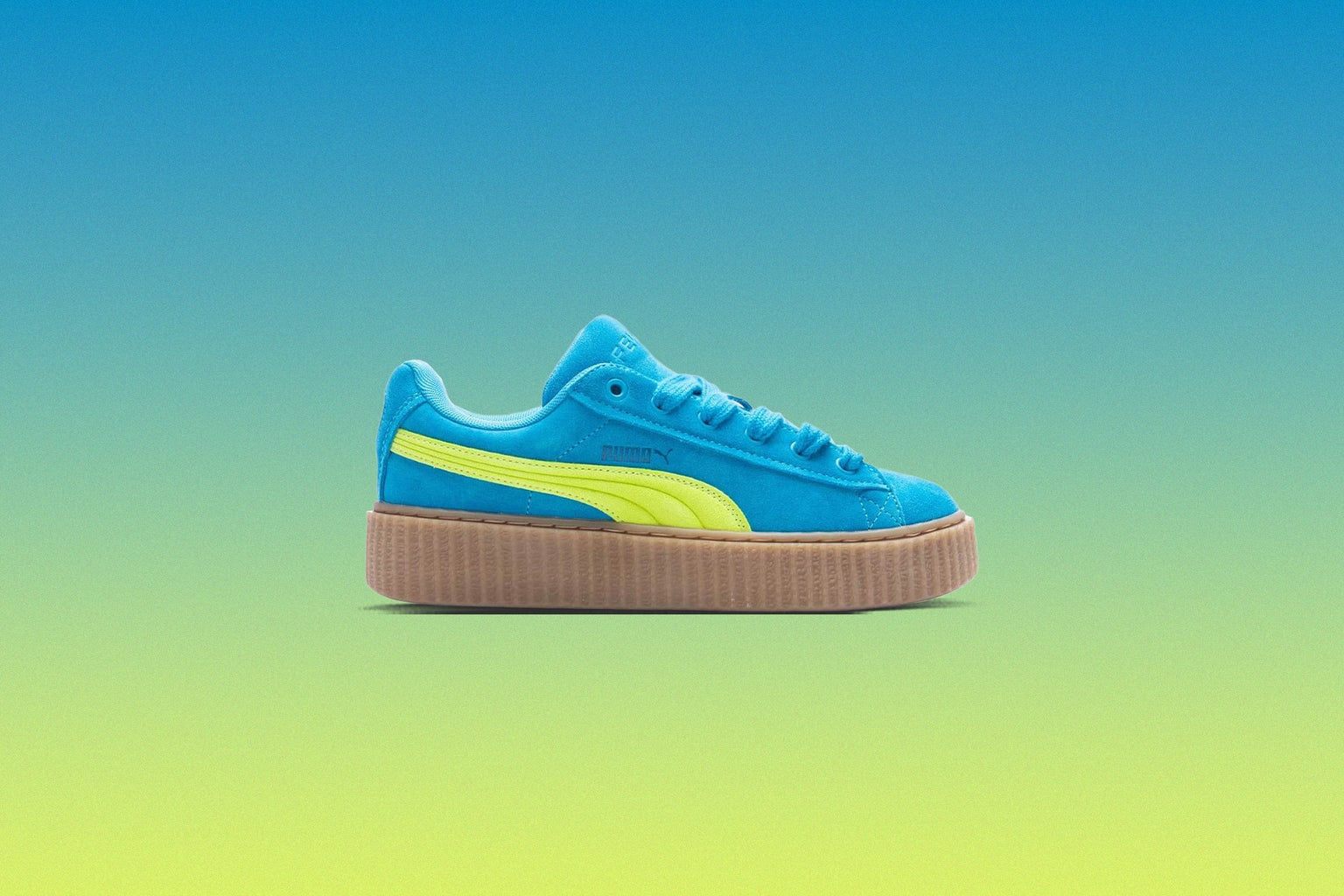 PUMA X FENTY WOMEN'S CREEPER PHATTY - SPEED BLUE/LIME POW/GUM - 5
