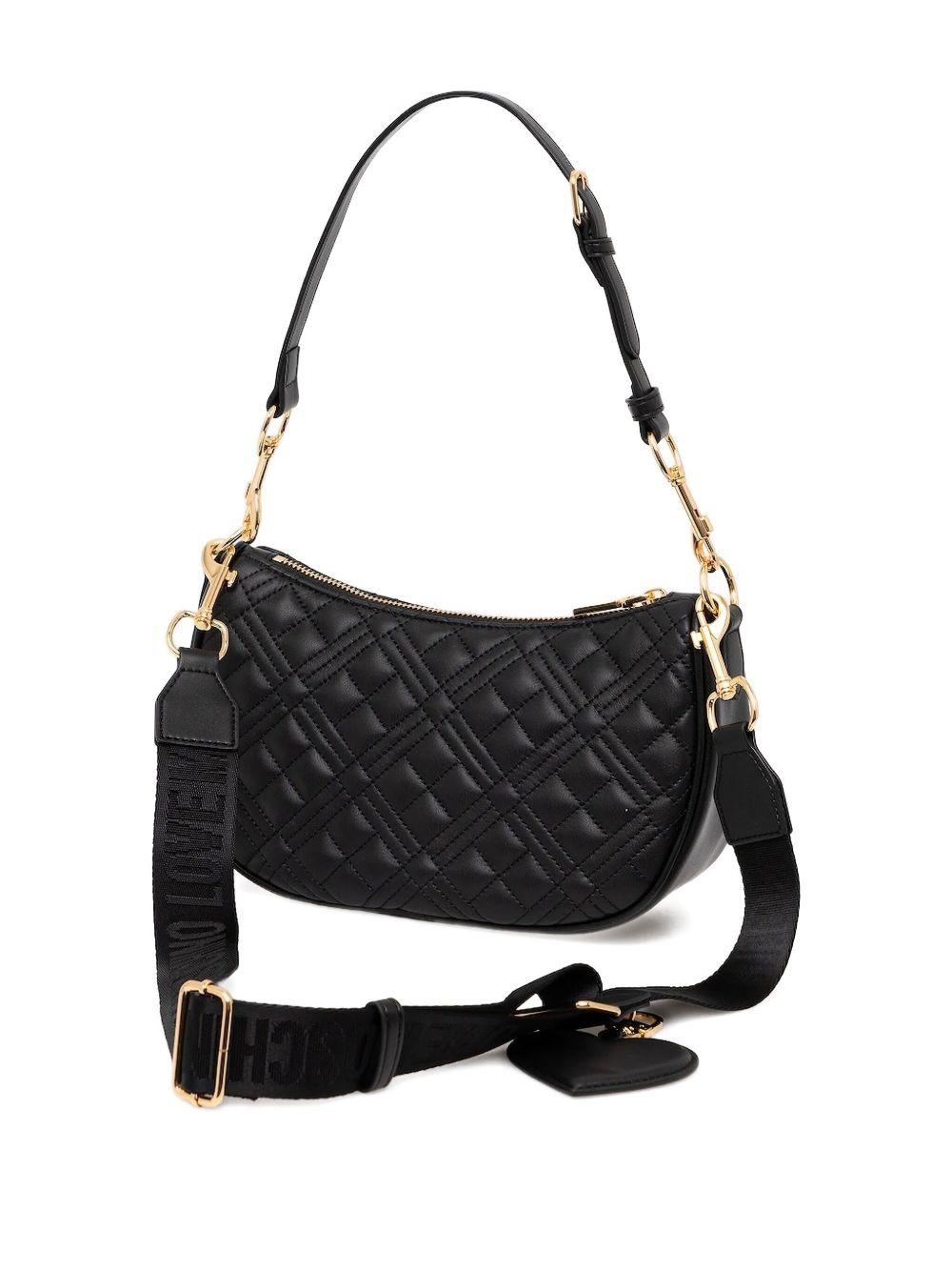quilted logo shoulder bag - 3
