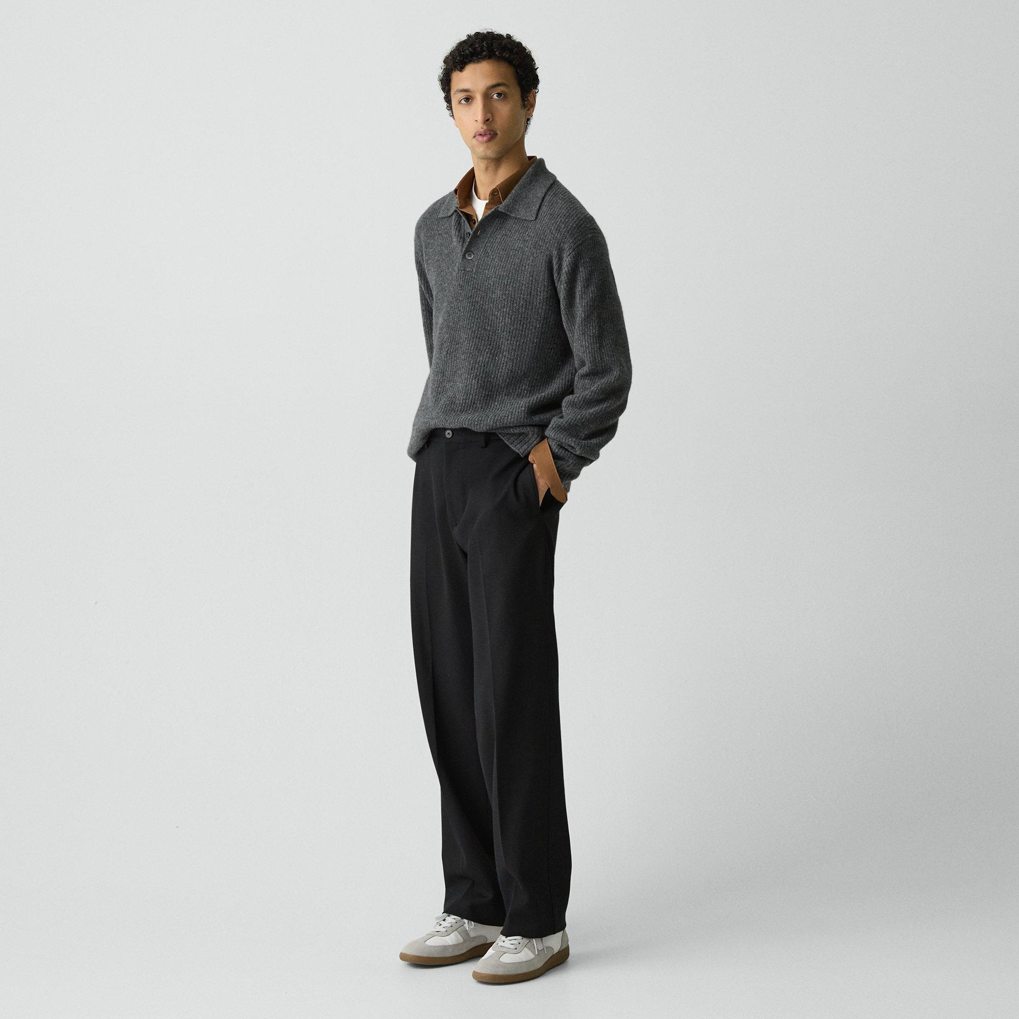 Straight Trouser in Knit Twill - 3
