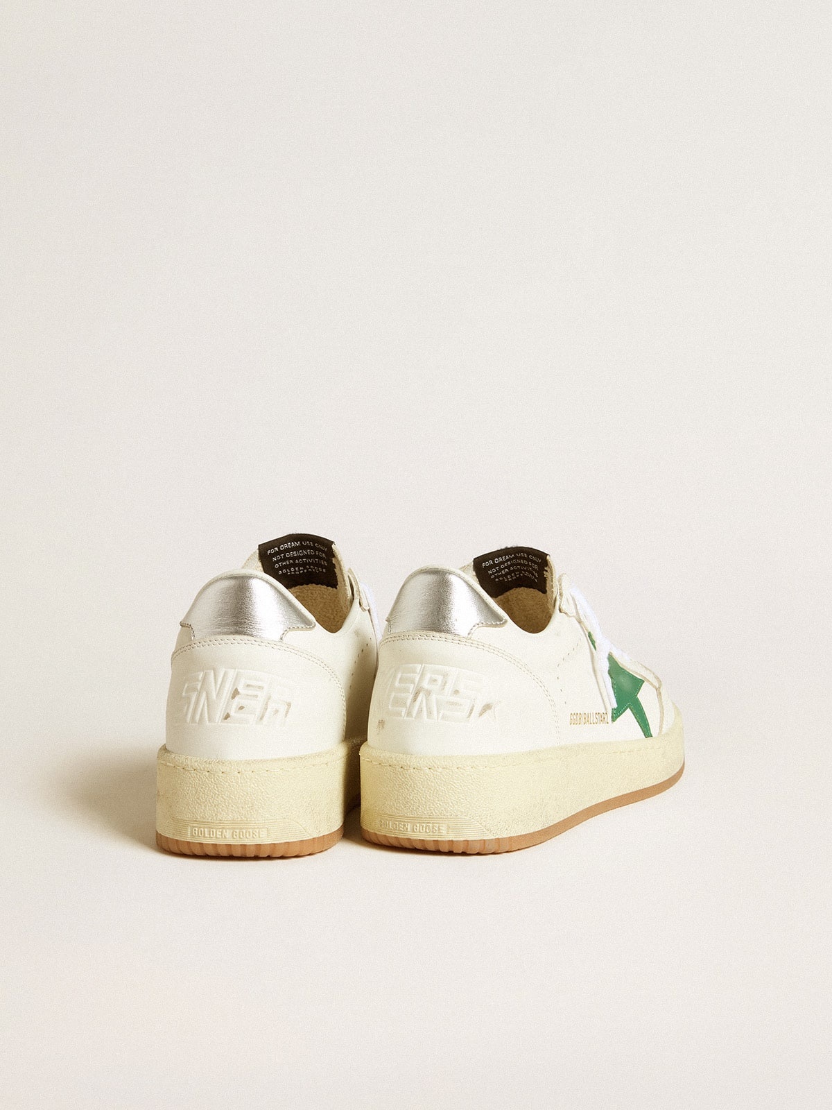 Women's Ball Star 2 with green leather star and metallic leather heel tab - 4