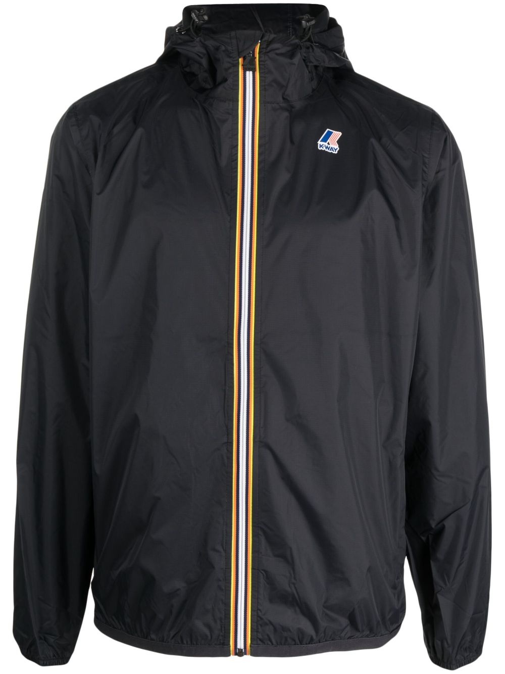logo-print hooded jacket - 1