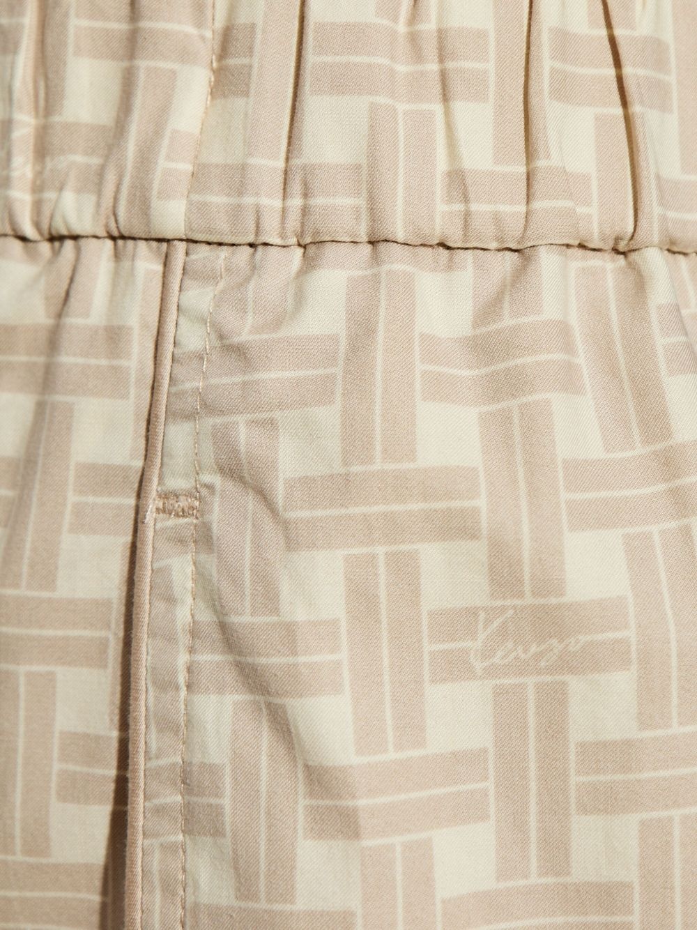 pattern-jacquard trousers - 5
