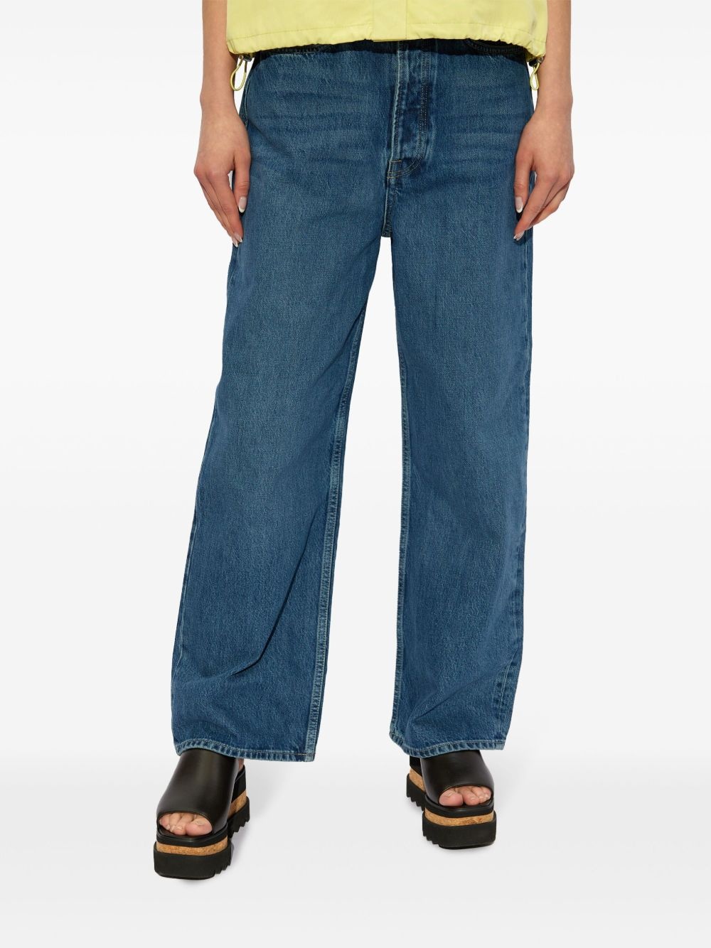 organic cotton straight-leg jeans - 3