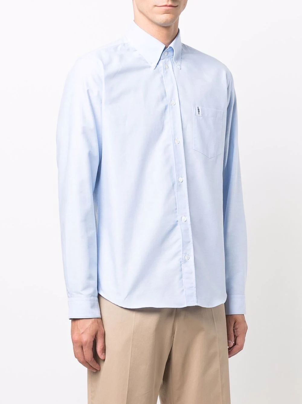 long-sleeve button-fastening shirt - 3