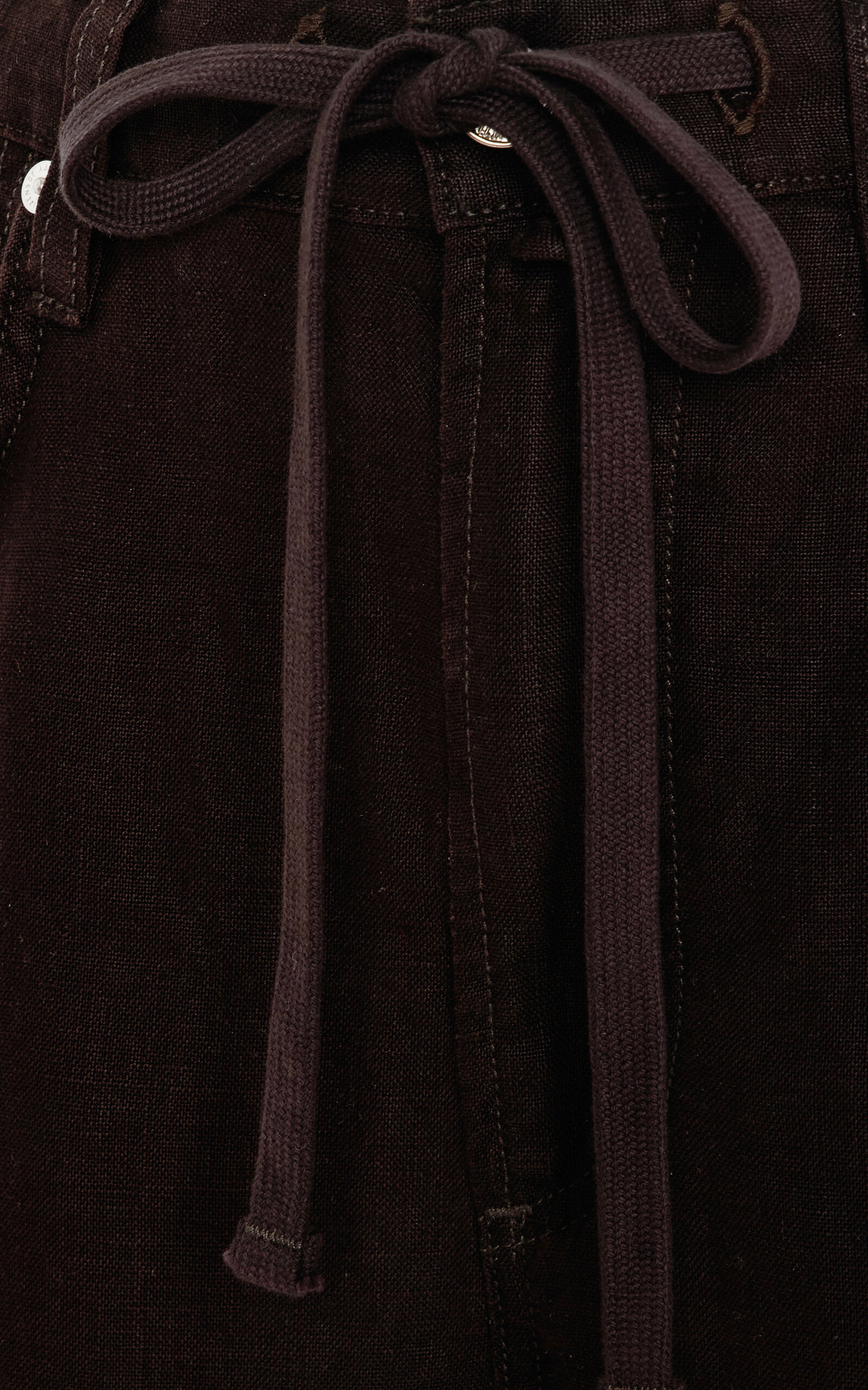 Brynn Linen Drawstring Trousers brown - 5