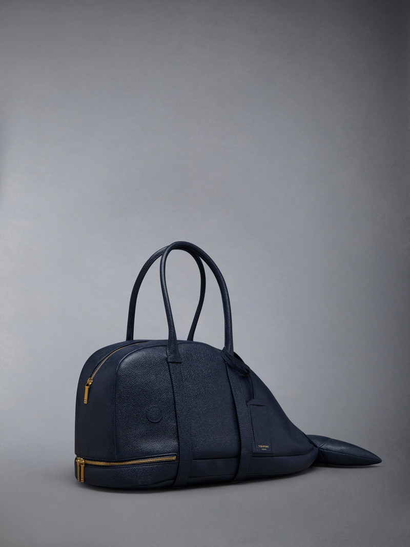 Thom Browne Whale Bag in Pebble Grain outlook