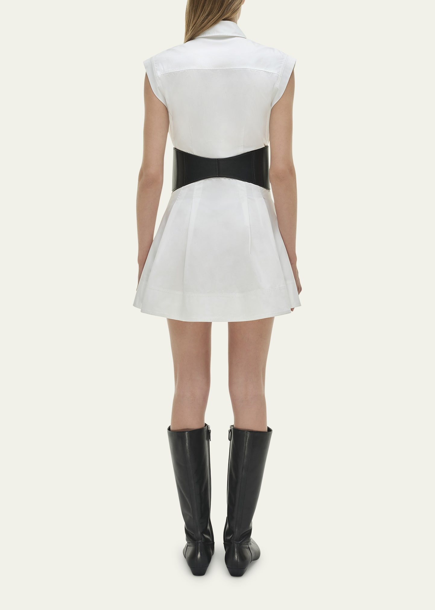 Adler Sleeveless Belted Mini Shirtdress - 3