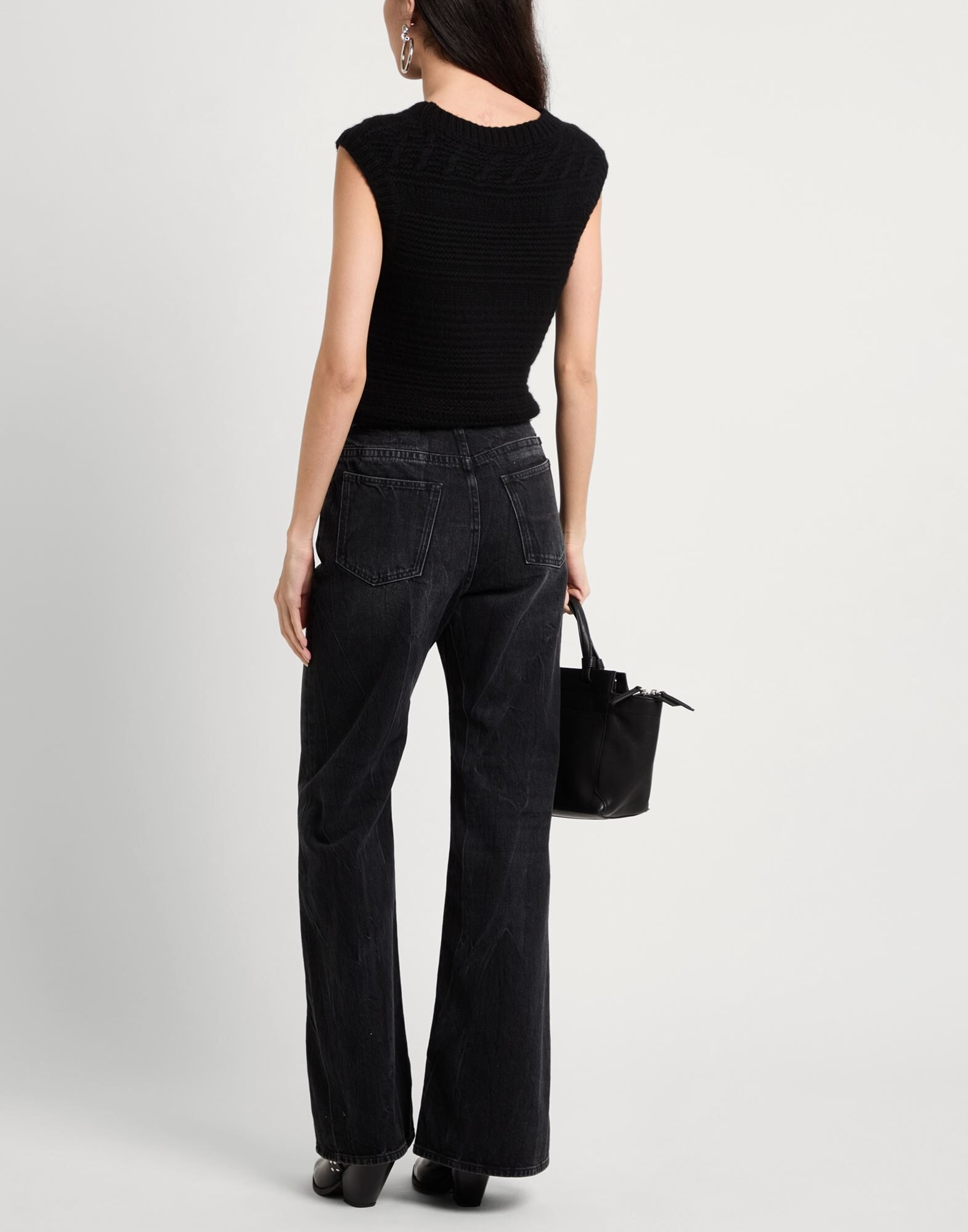Black Women's Denim Pants - 3