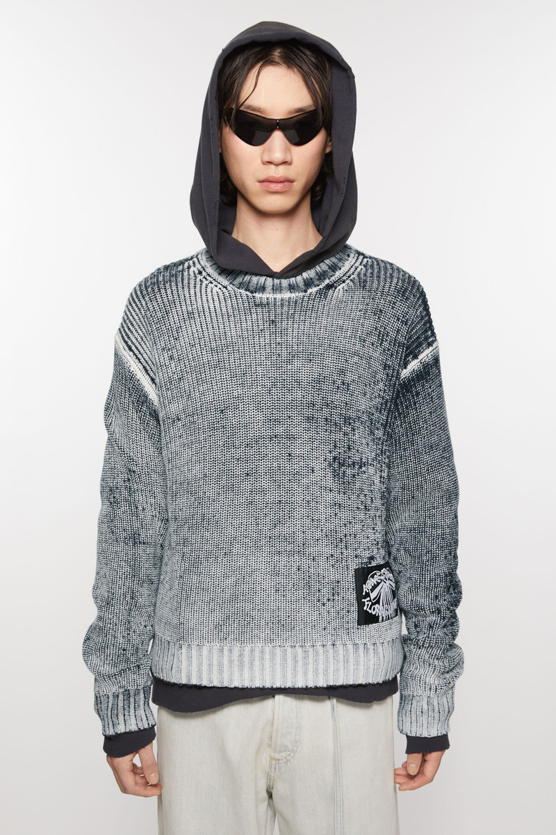 Acne Studios Crew neck jumper - Black/white outlook