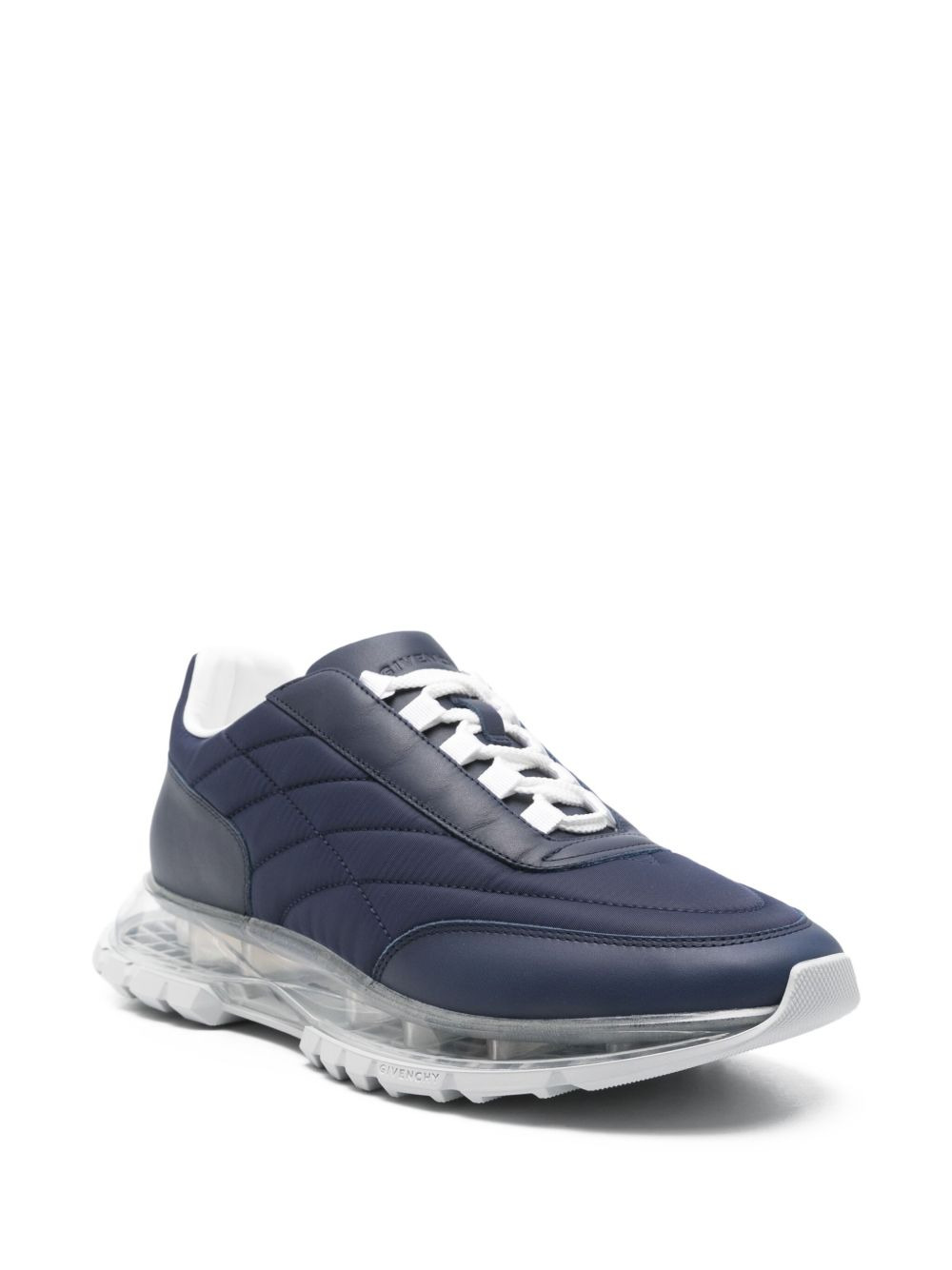 quilted-pattern sneakers - 2