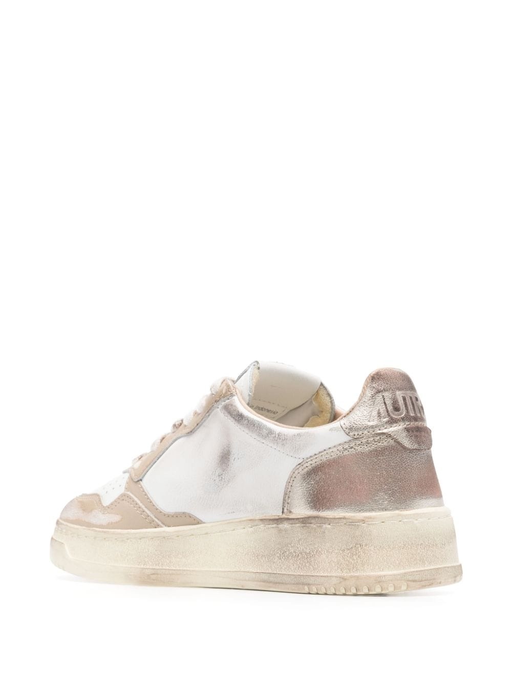 Medalist distressed leather sneakers - 3