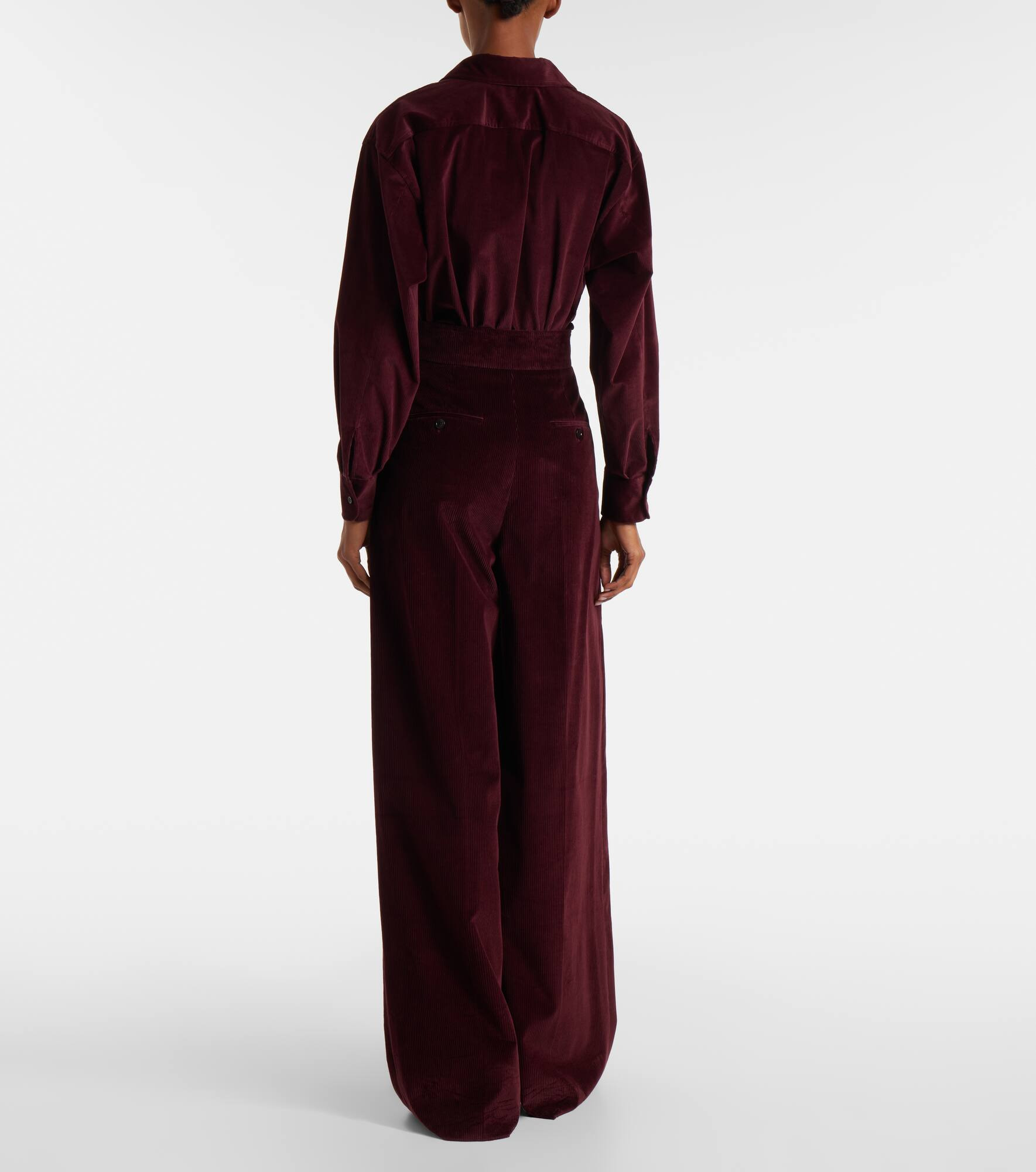 Fertile cotton velvet bodysuit - 4