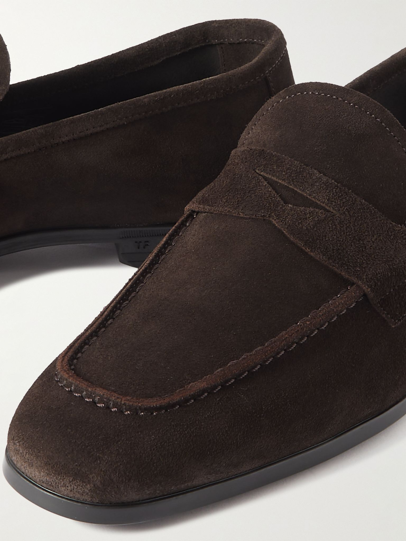 Sean Suede Penny Loafers Dark brown - 6