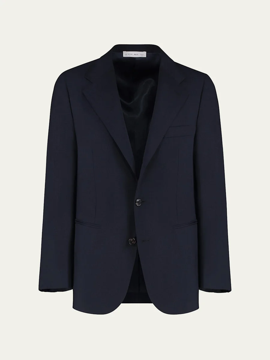 Men's Super 120s Wool Single-Breasted Blazer - 1