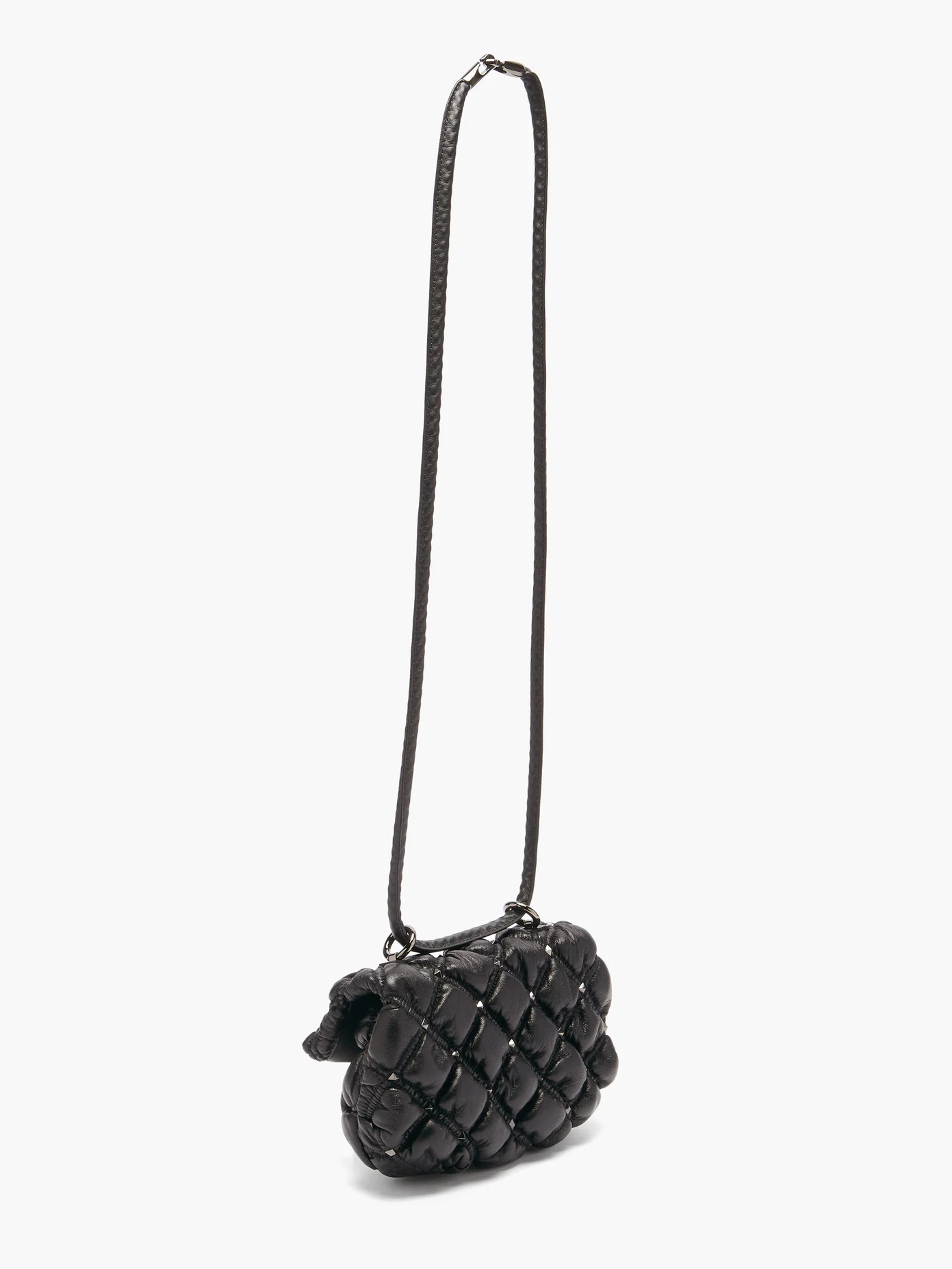 Rockstud mini quilted-leather cross-body bag - 4