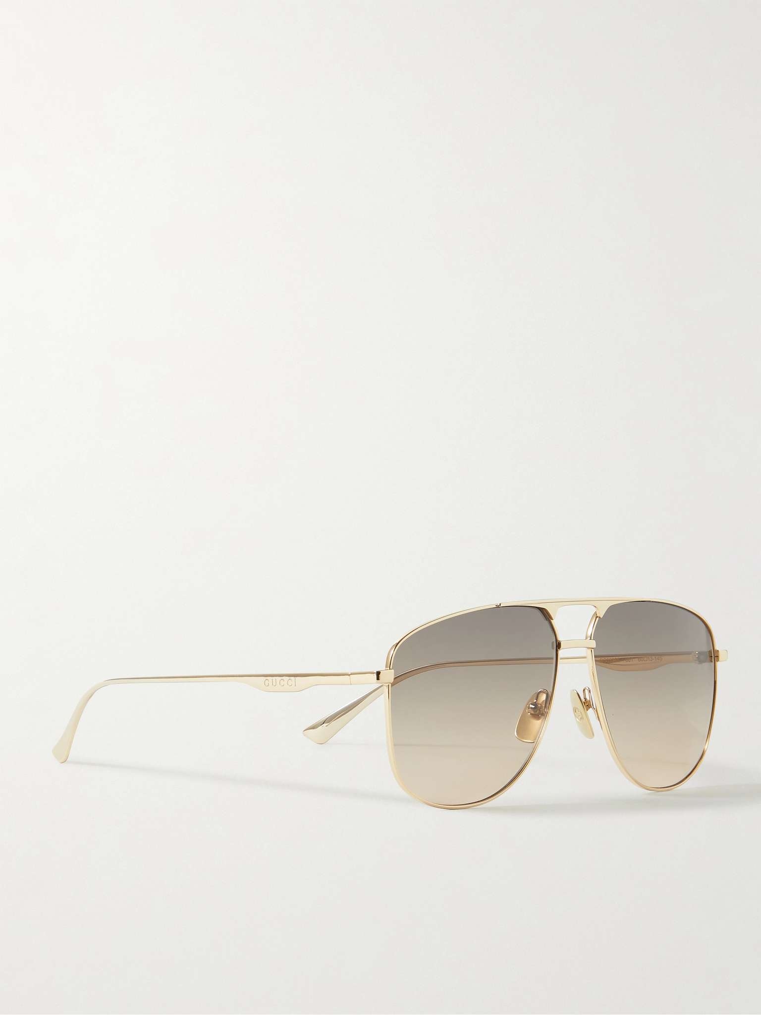 Aviator-Style Gold-Tone Sunglasses - 3