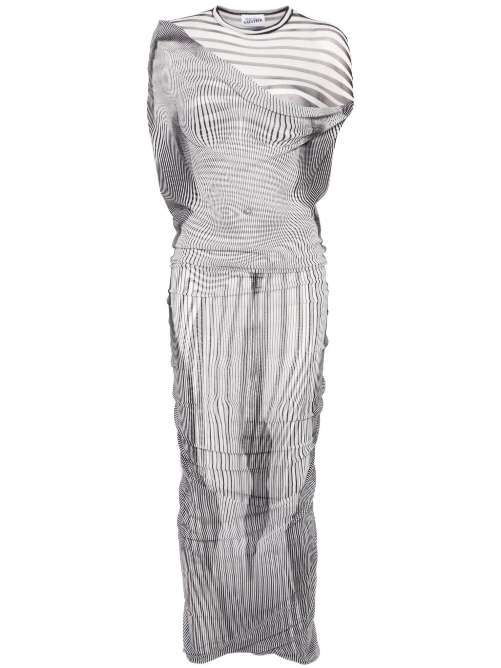 The Long Draped Body Morphing maxi dress - 1