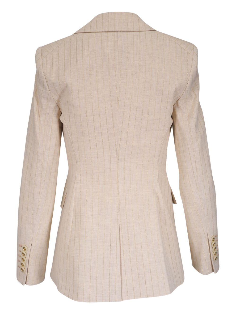 pinstripe double-breasted blazer - 2