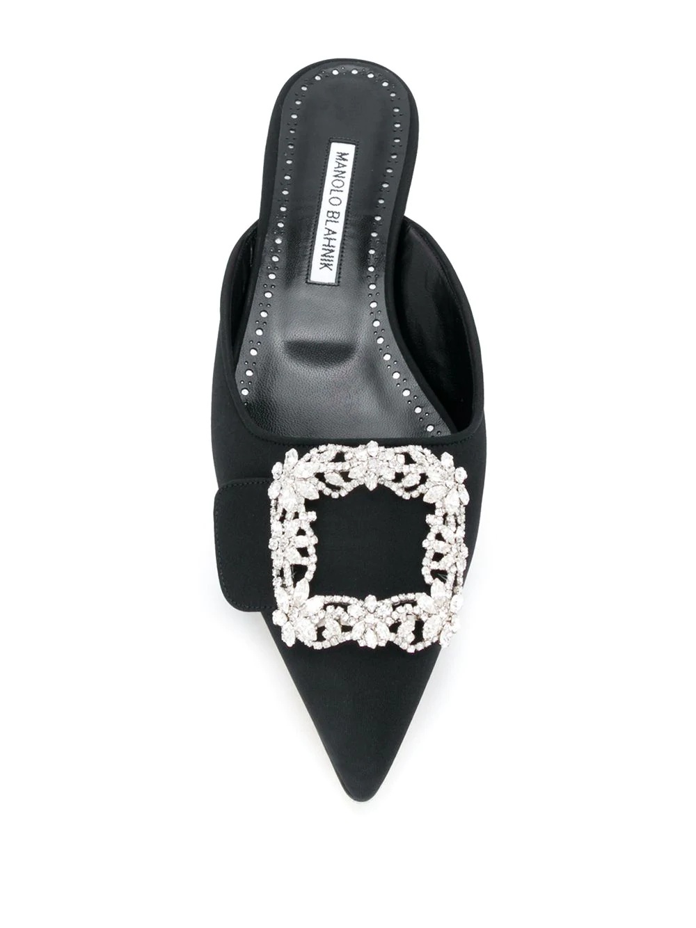 Maysale crystal buckle slippers - 4