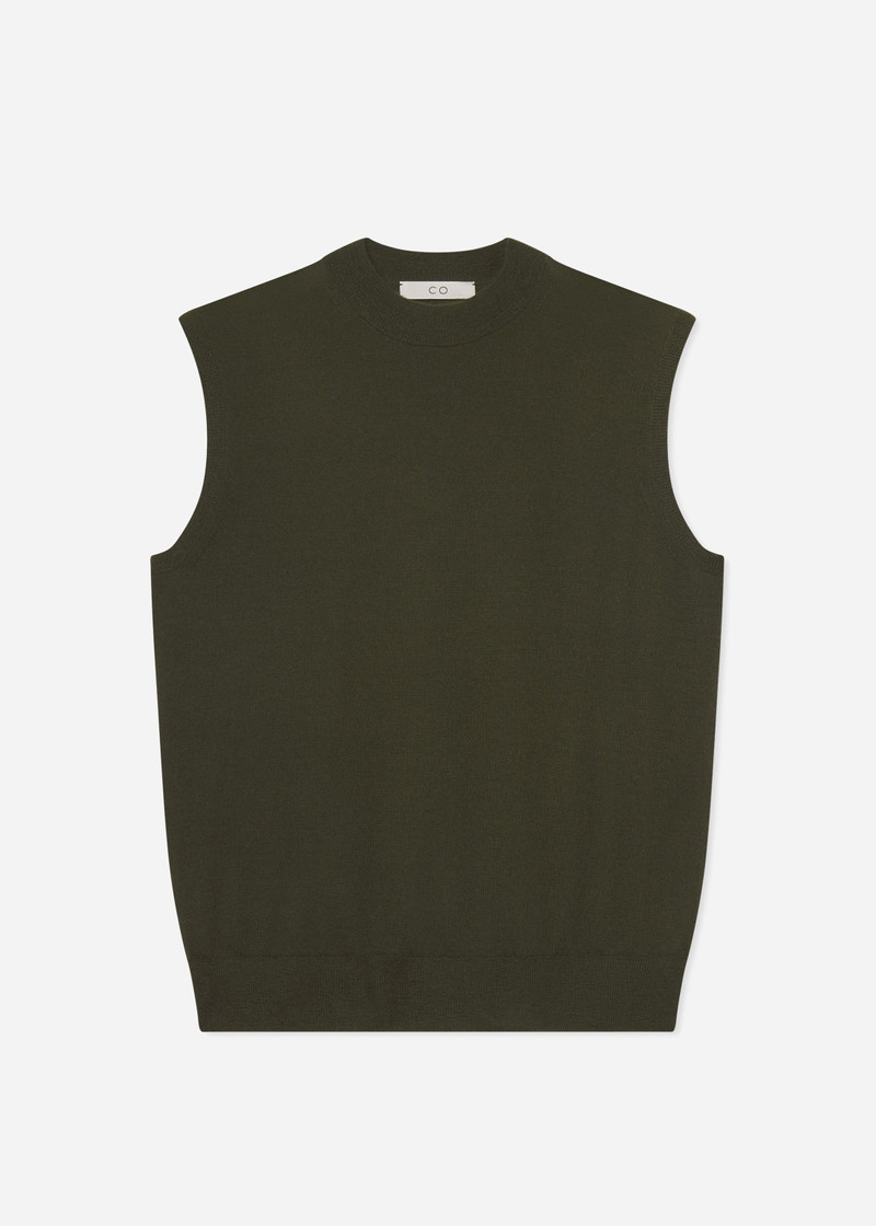 Shell Tank in Fine Cashmere 1