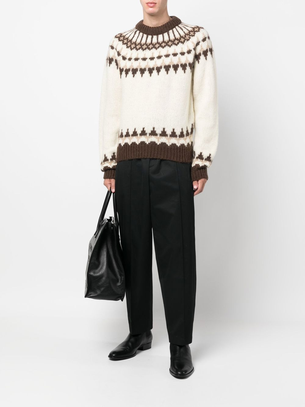 fair isle-style knitted jumper - 2