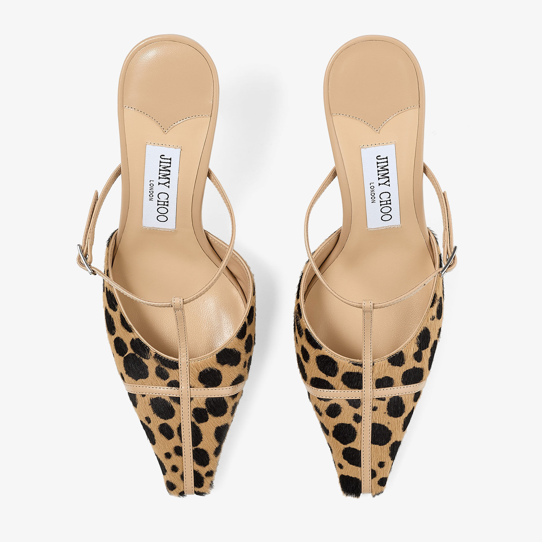 Gloria Mule 85
Natural Cheetah Print Pony Leather Mules - 4
