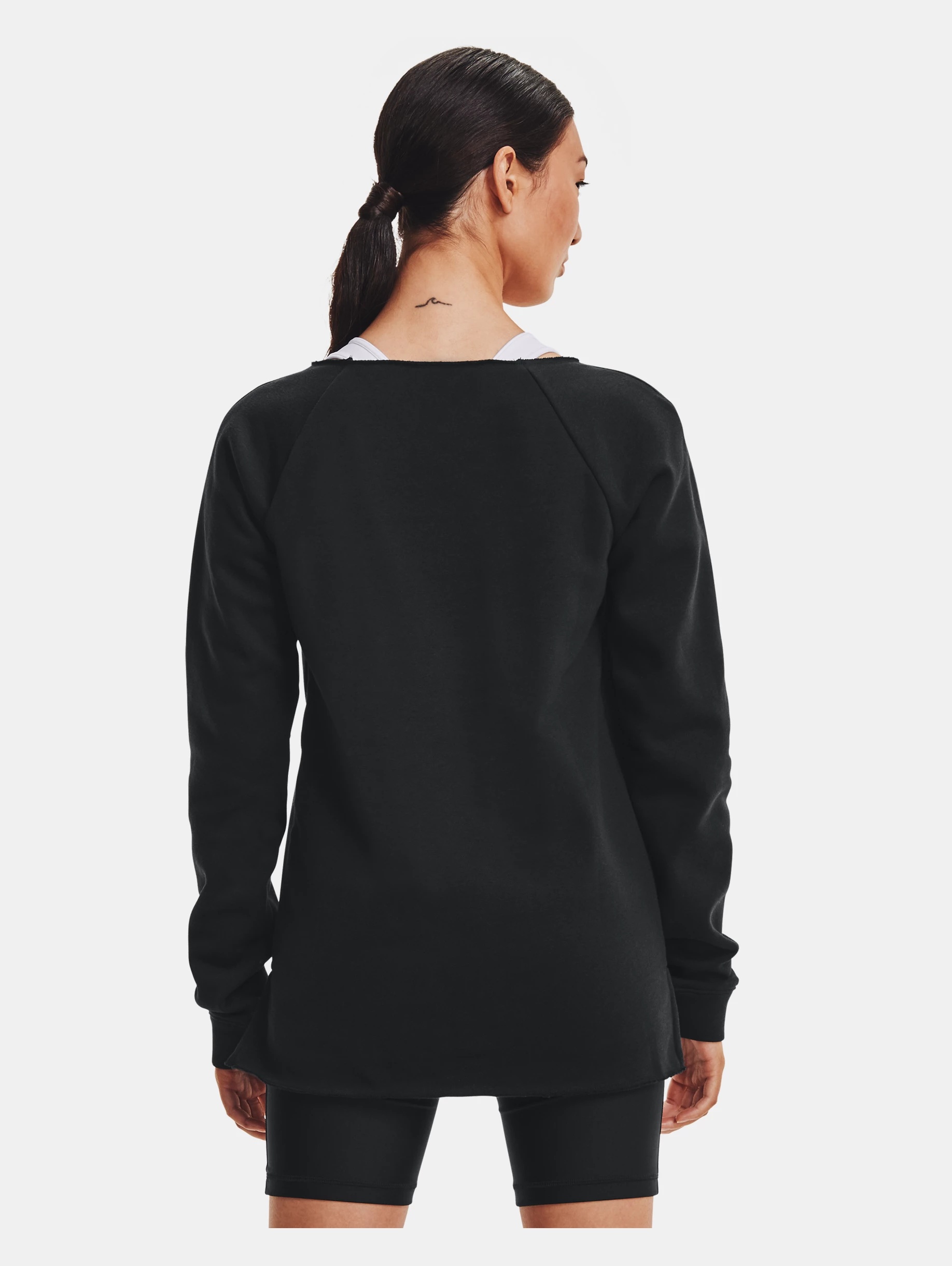 Women's UA Hustle Fleece Crew - 4