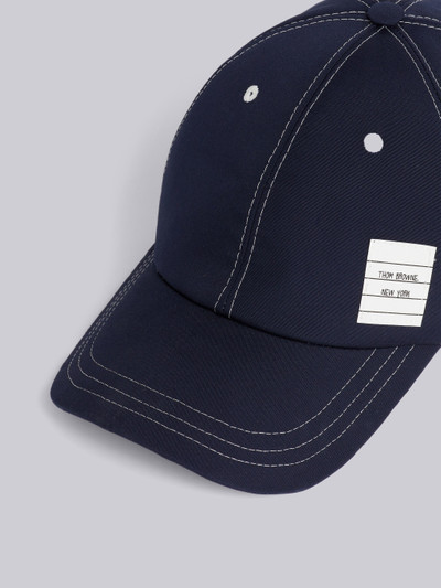 Thom Browne Navy Typewriter Cloth Contrast Stitch 6-Panel Baseball Cap outlook