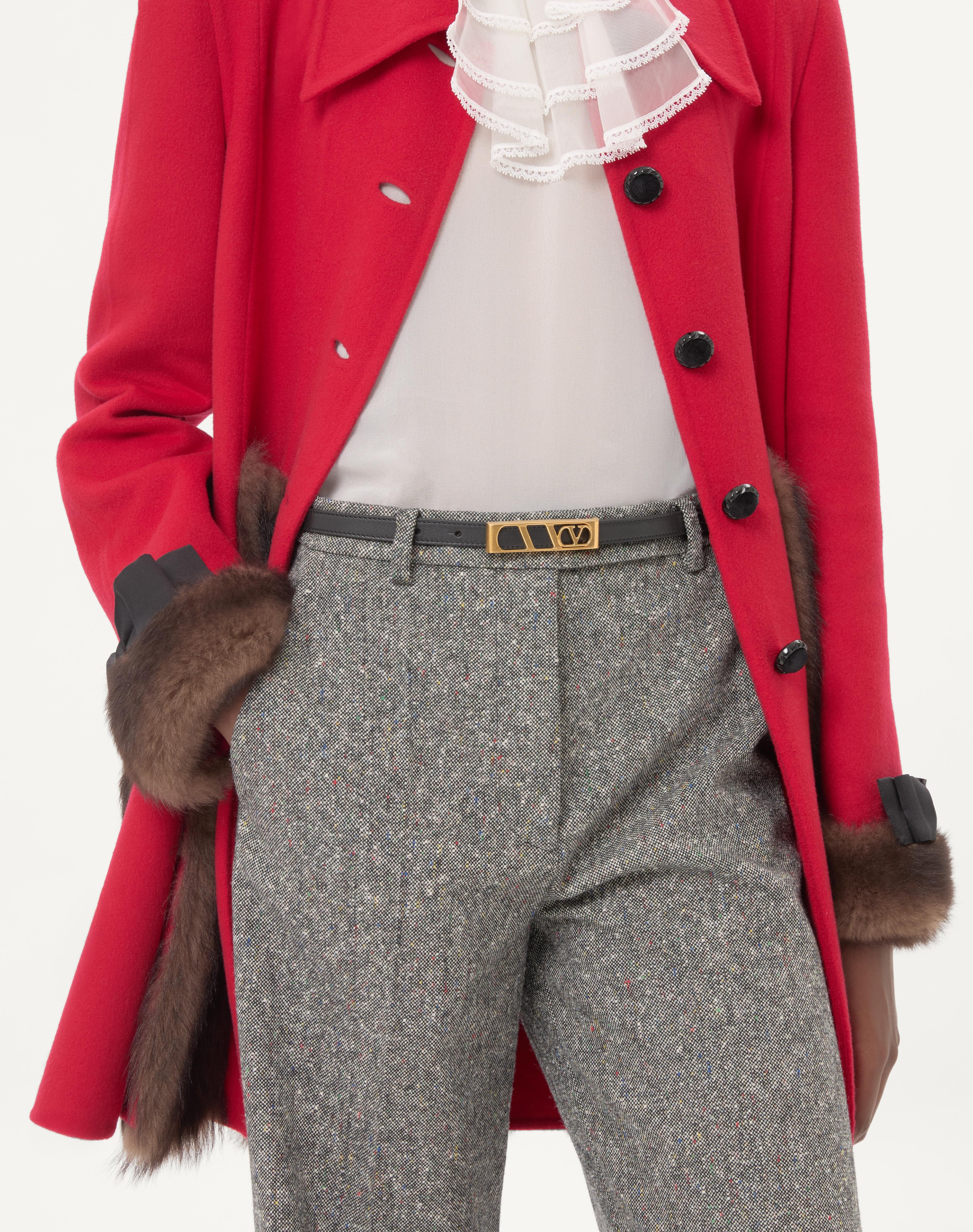 VLOGO SIGNATURE BELT IN SHINY CALFSKIN 15 MM - 2