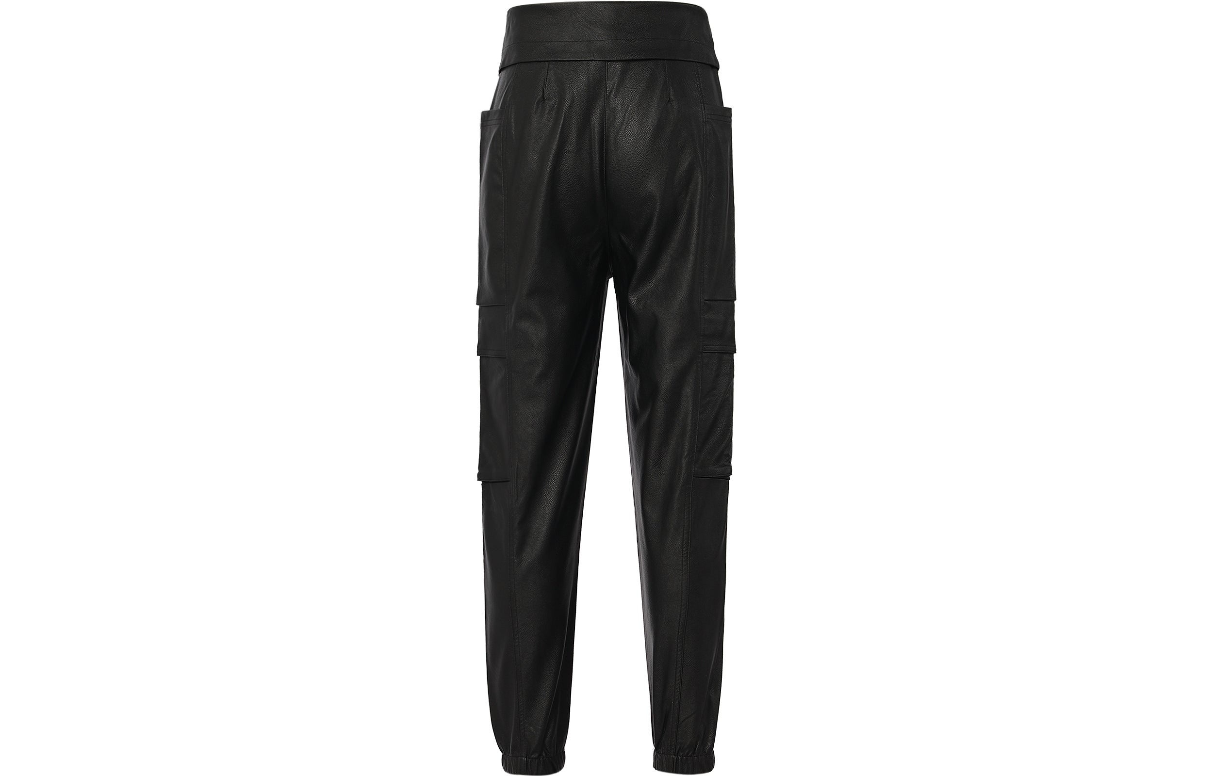 (WMNS) Air Jordan Court-To-Runway High Waist Trousers Black CW6487-010 - 2
