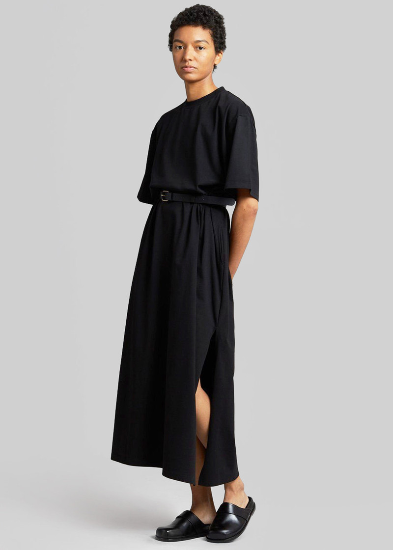 Lou Oversized Tee Dress - Black 6