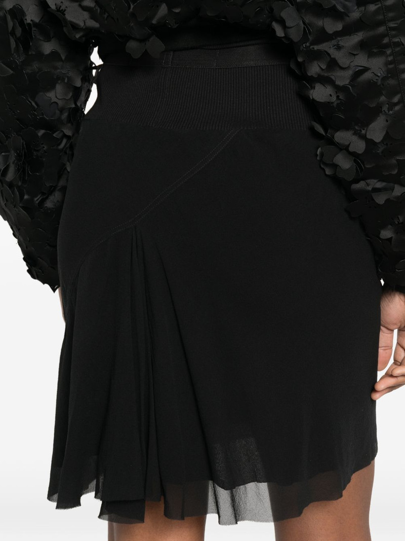 ribbed-panel mini skirt 5