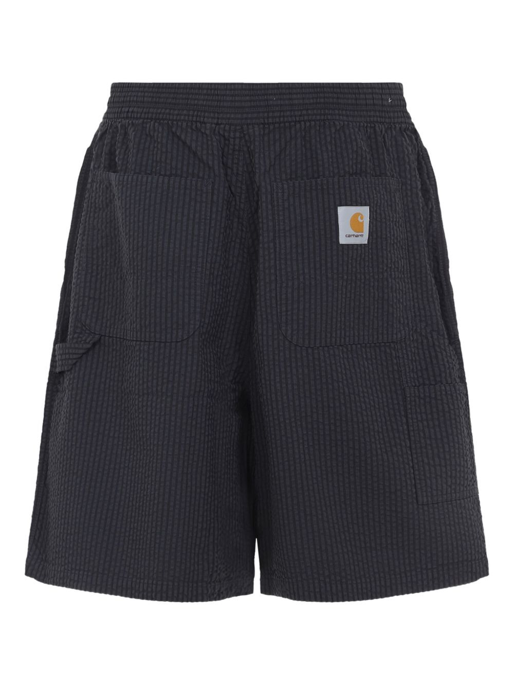 textured elastic-waist shorts - 2