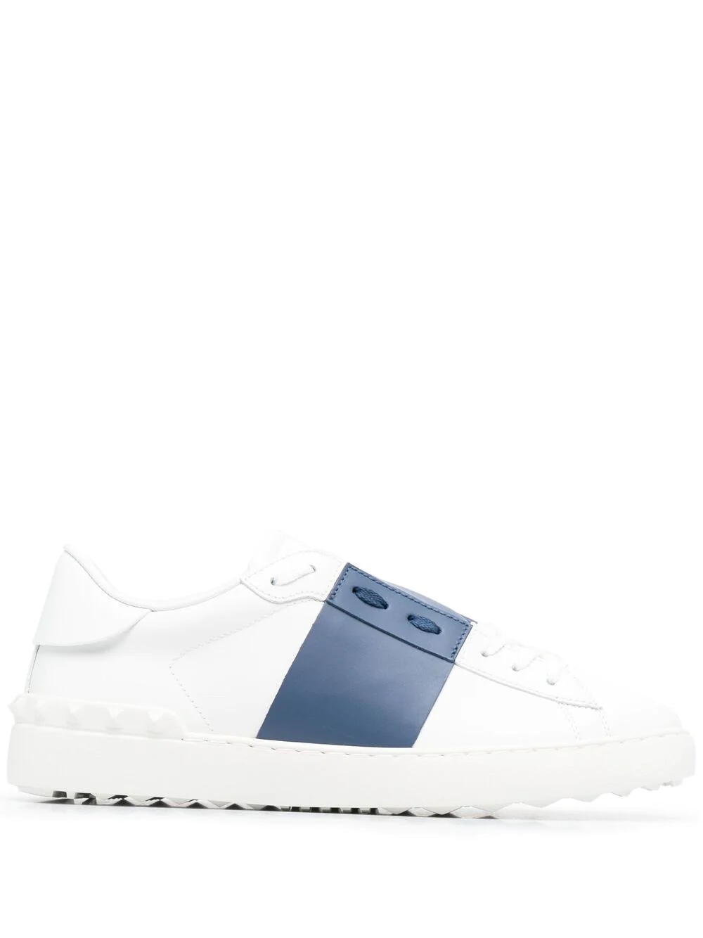 contrast-panel logo-print sneakers - 1