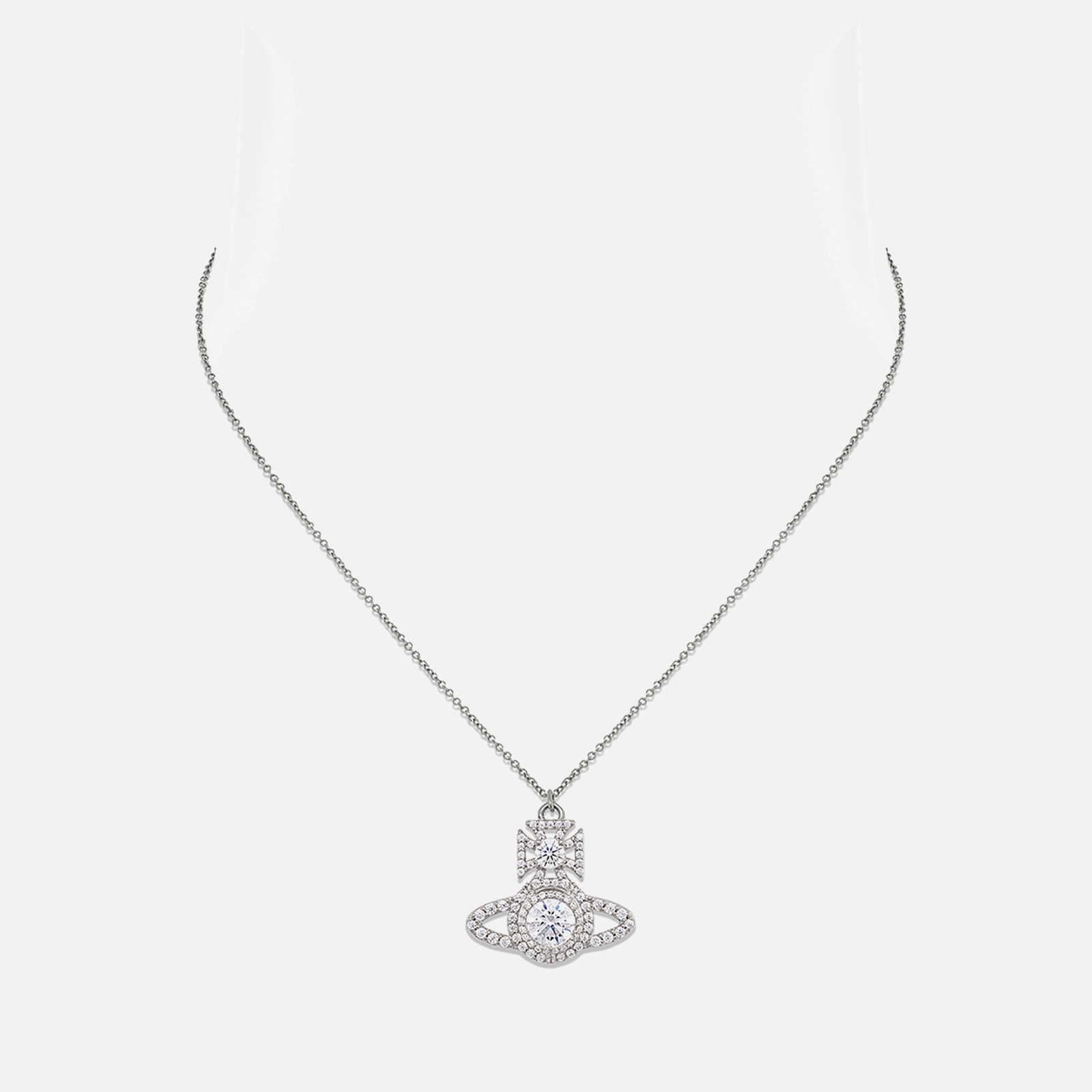 Vivienne Westwood Norabelle Silver-Tone Cubic Zirconia Necklace - 2
