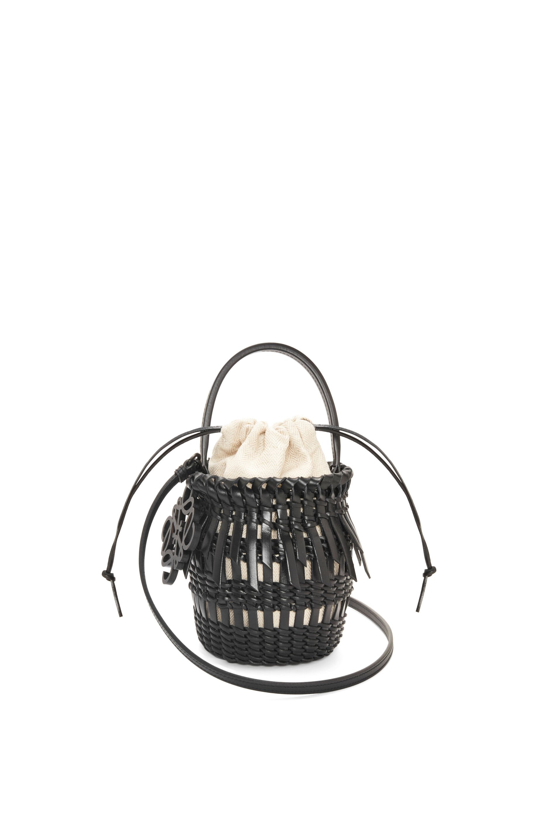 Small Fringe Bucket bag in calfskin - 1