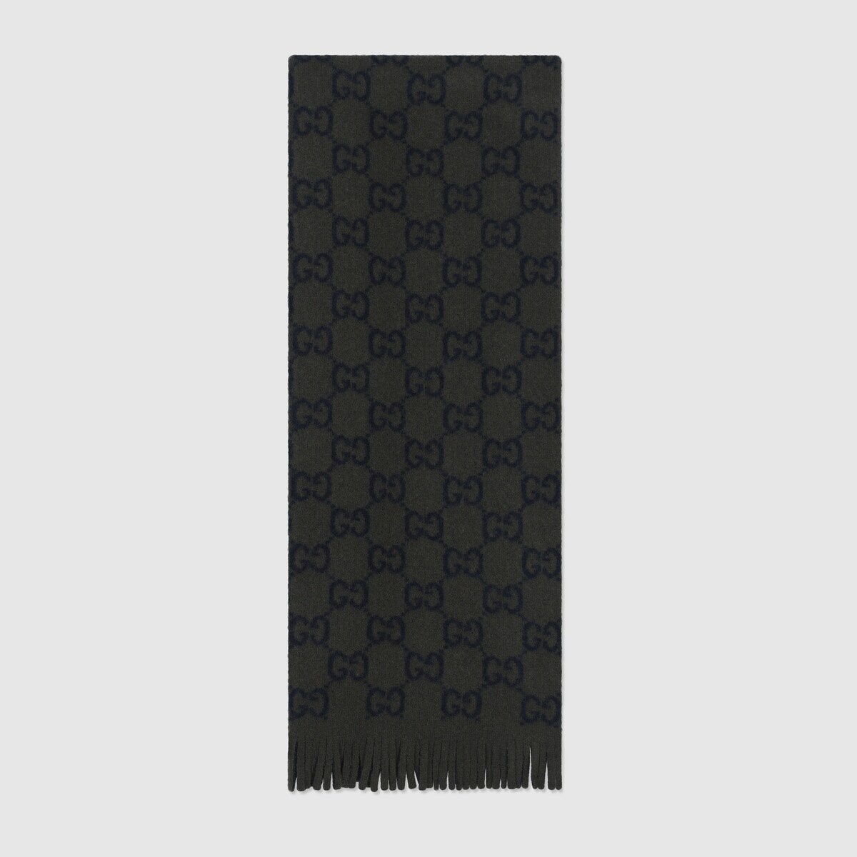 GG wool scarf - 1