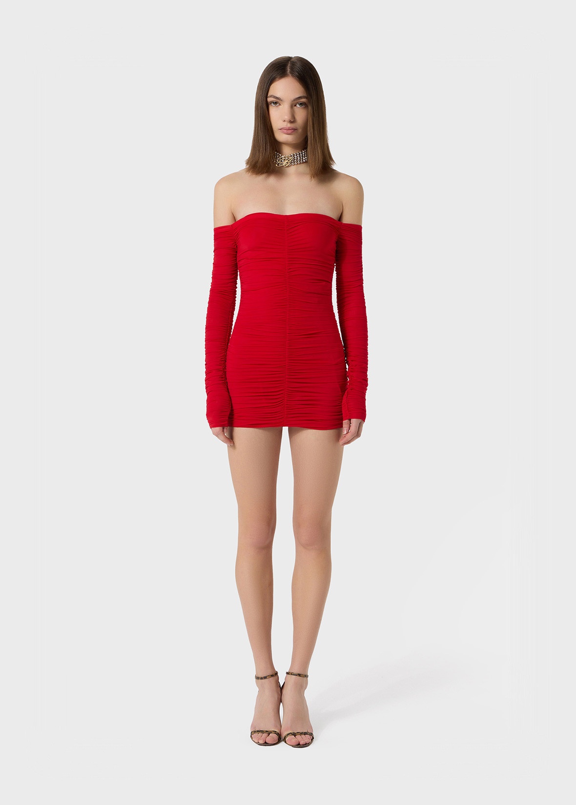 MINI DRESS IN SECOND-SKIN JERSEY - 2