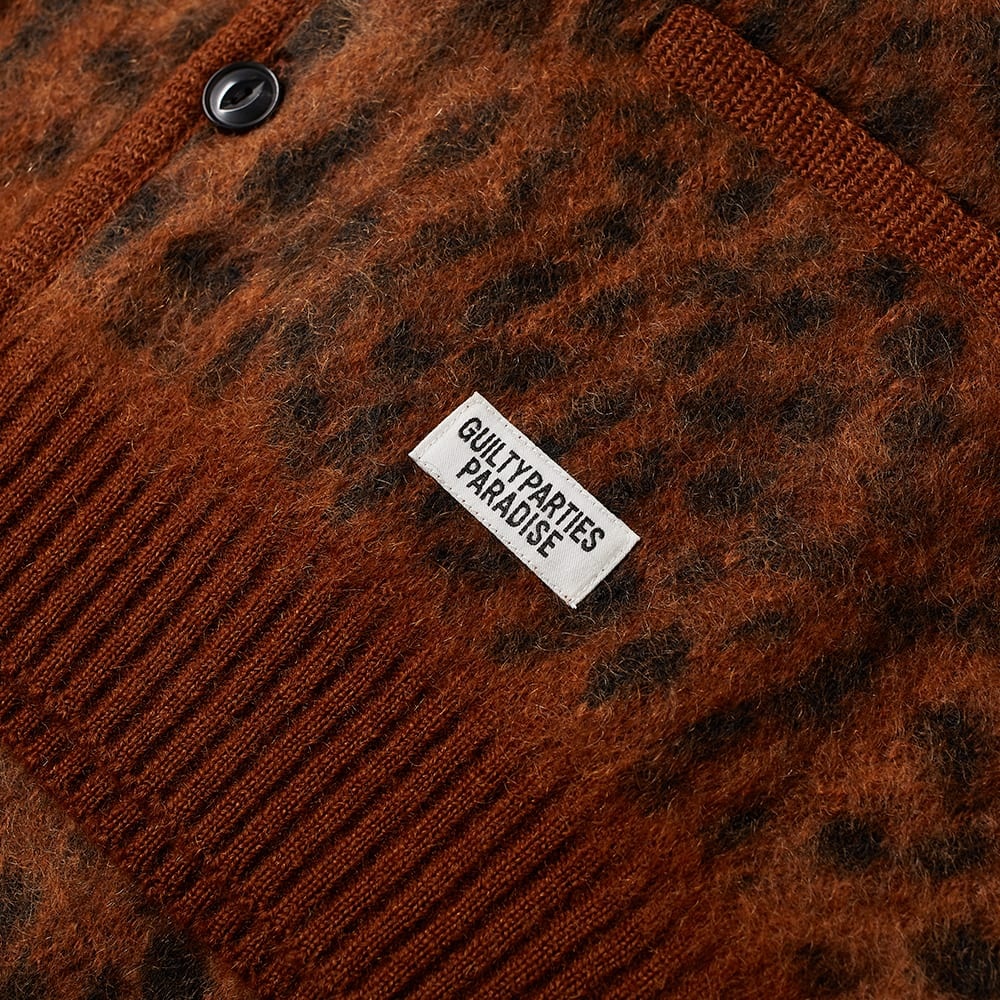 Wacko Maria Leopard Mohair Cardigan - 3