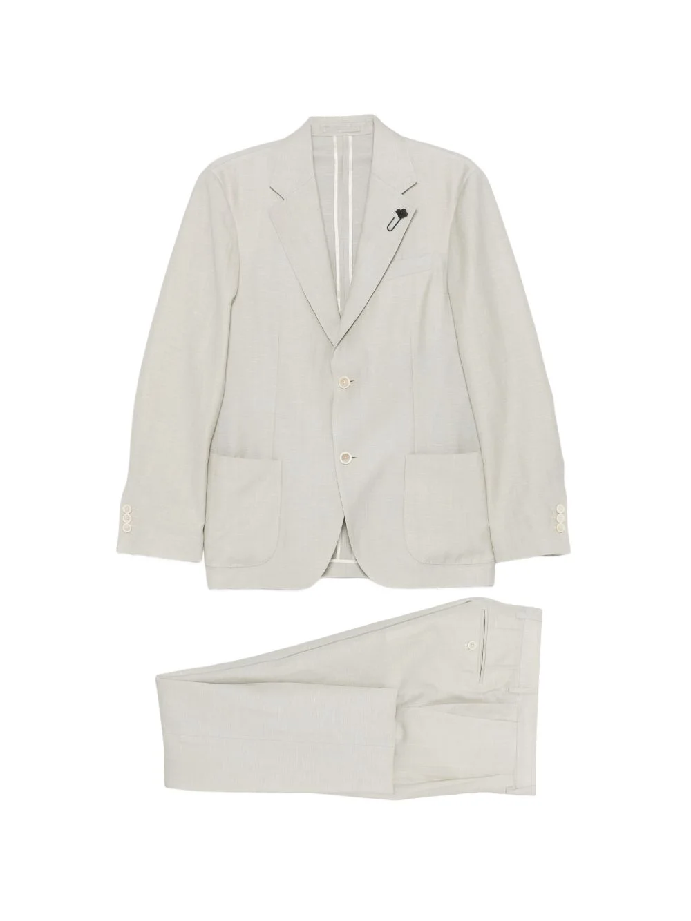 notched-lapel single-breasted suit - 1