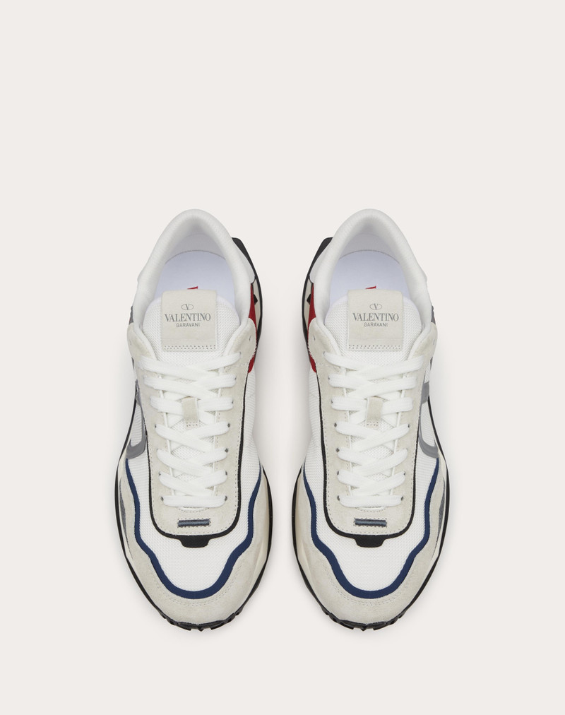 NETRUNNER FABRIC AND SUEDE SNEAKER 4